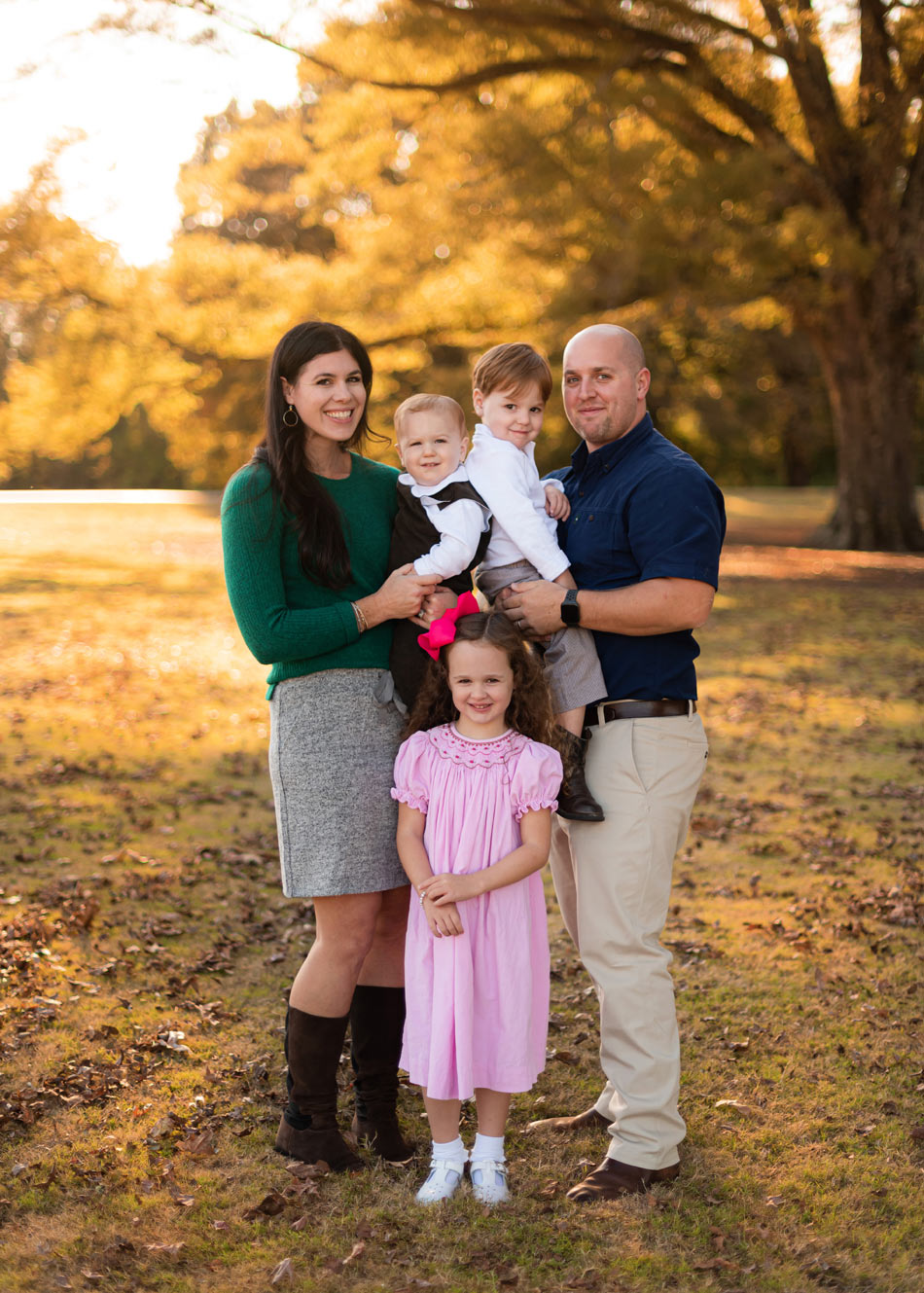 Licensed Home Inspector Caleb Burch and family